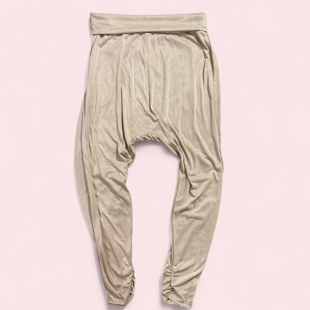 Free People Movement Echo Harem Pants Clay Beige Boho Lounge Large